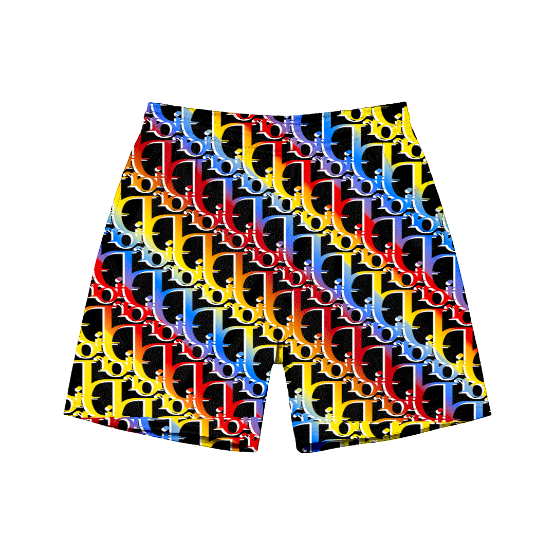RAINBOW DECO MESH SHORTS