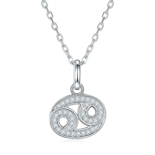 Moissanite Zodiac Pendant