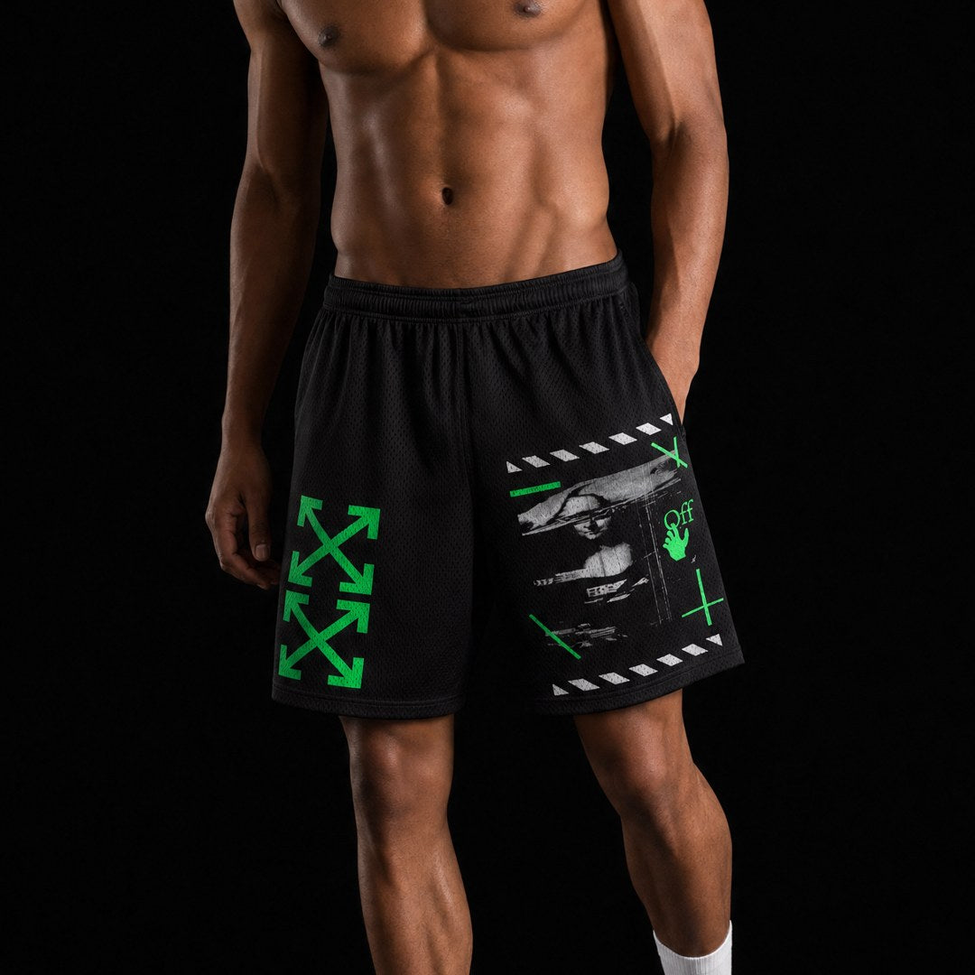 ARROW X ART MESH SHORTS