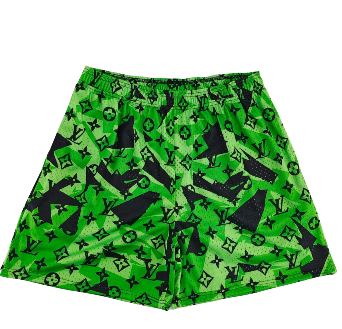 GREEN OUT MONO MESH SHORTS