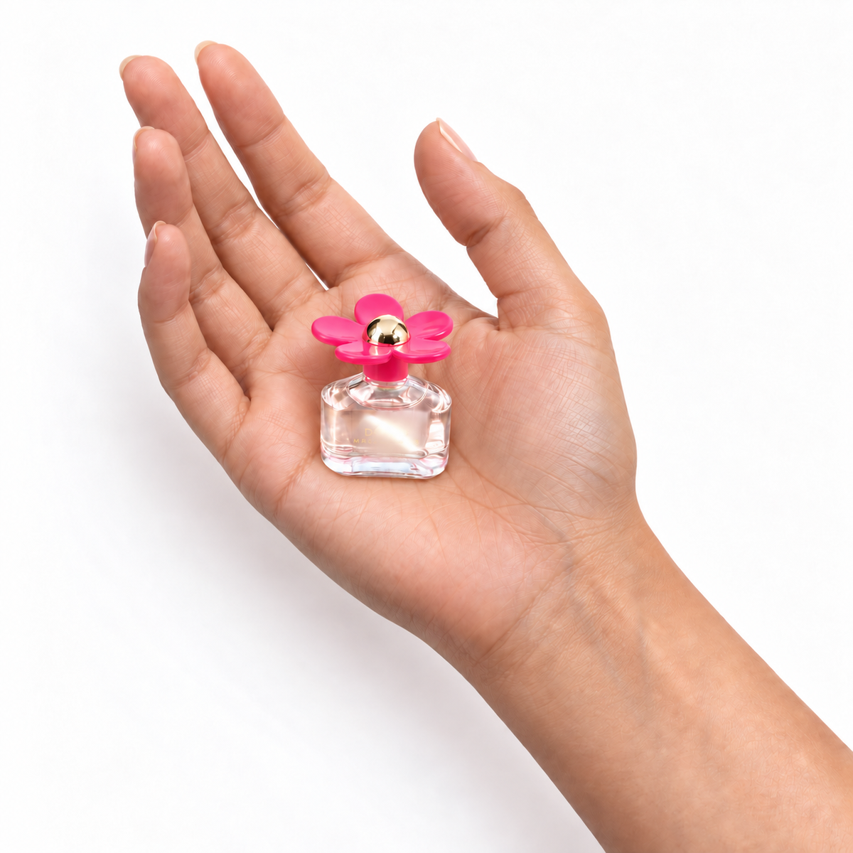 Berry Whim 4ml miniature resting in a palm on white