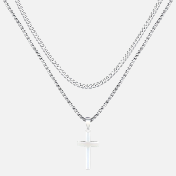 Cross X Cuban Chain