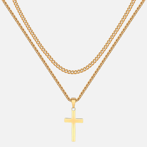 Cross X Cuban Chain