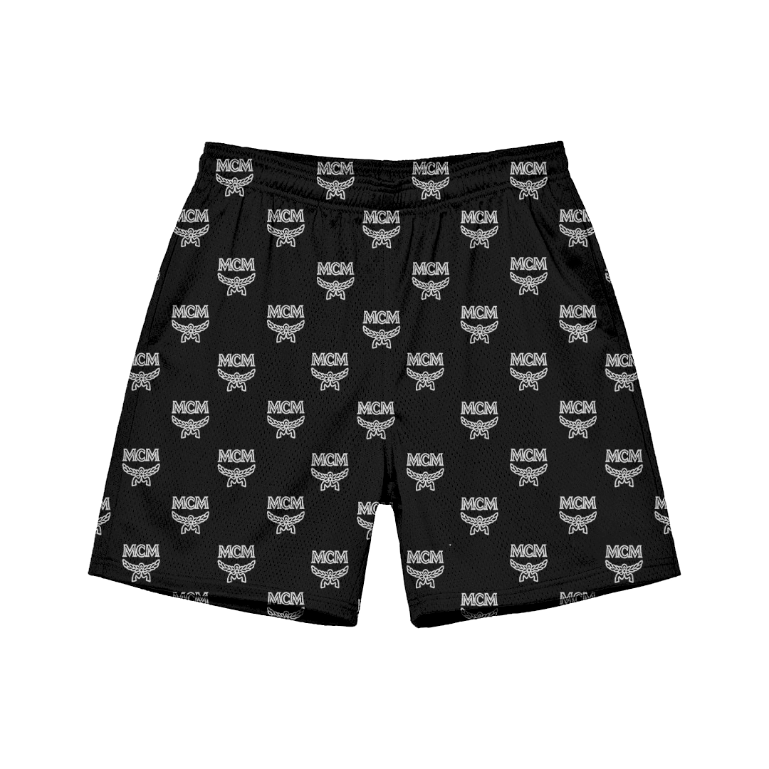 BLACK MM MESH SHORTS