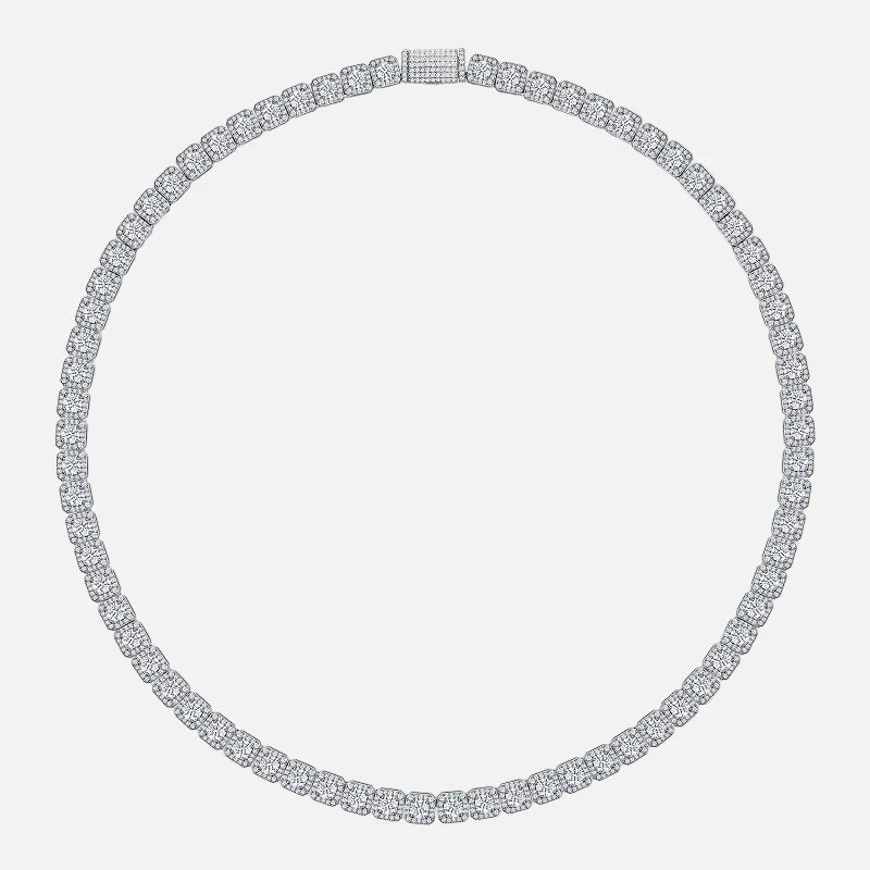 Moissanite Square Rock Chain — AURA SUPPLY