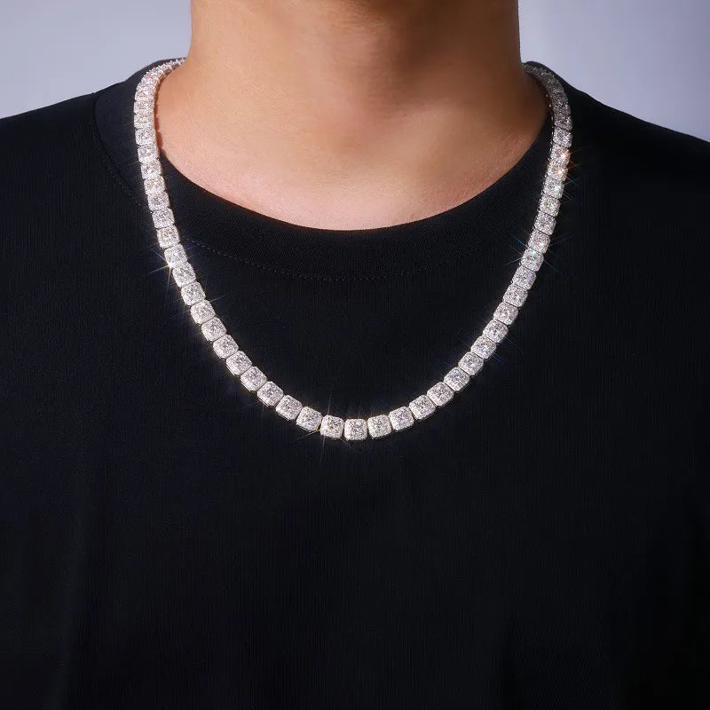 Moissanite Square Rock Chain — AURA SUPPLY