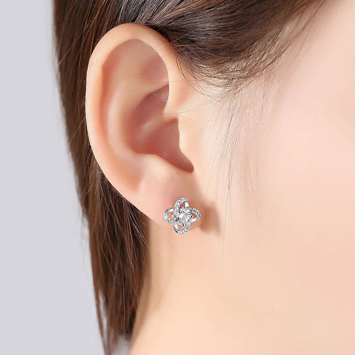 Iced Clover Earrings — AURA SUPPLY