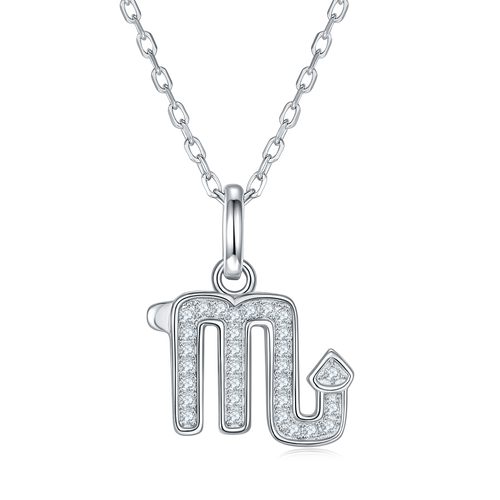 Moissanite Zodiac Pendant