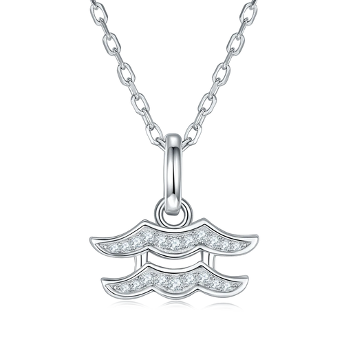 Moissanite Zodiac Pendant