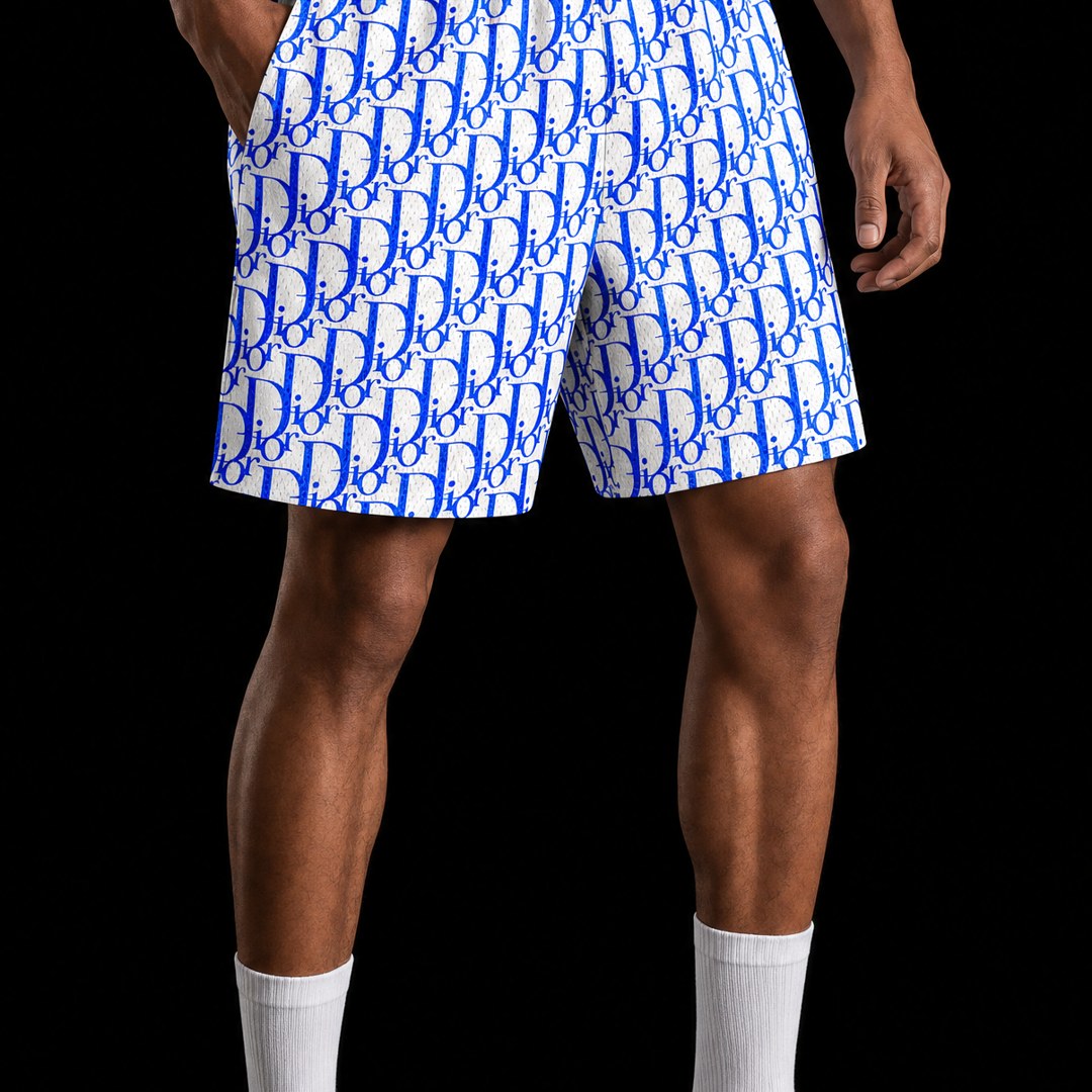 BREEZE BLUE DECO MESH SHORTS