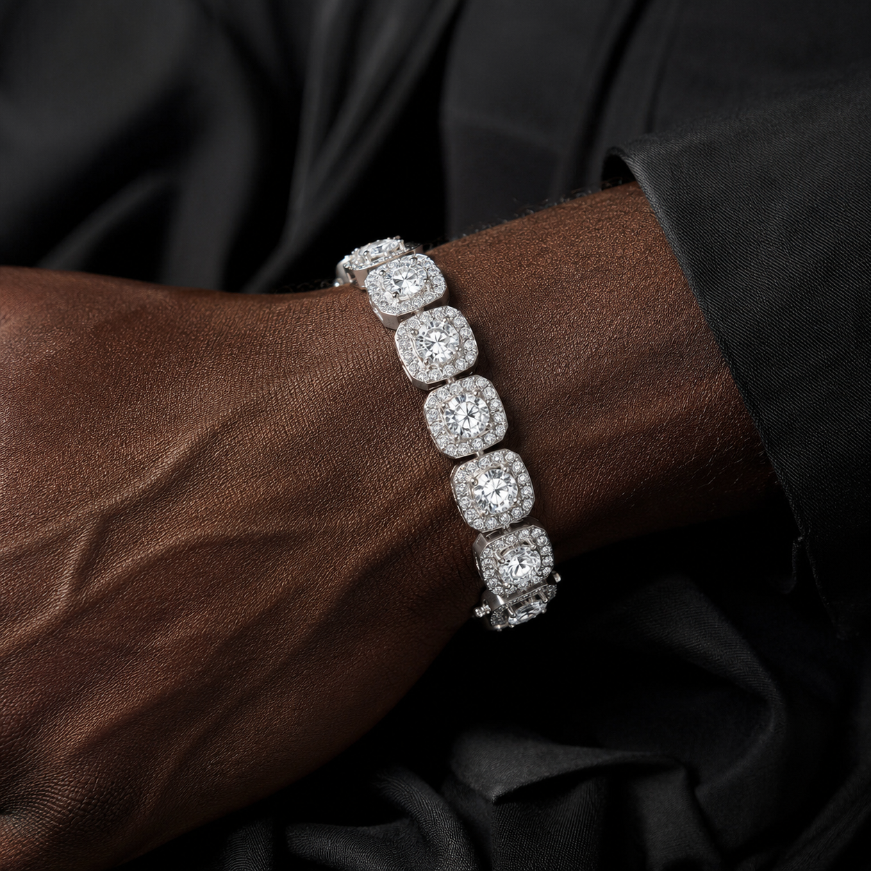 Cluster Iced Bracelet — AURA SUPPLY