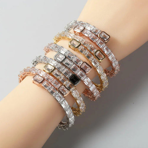 Emerald Cut Bangle