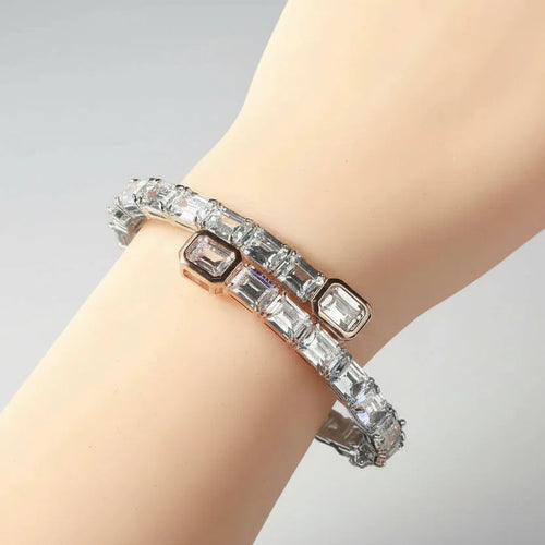 Emerald Cut Bangle