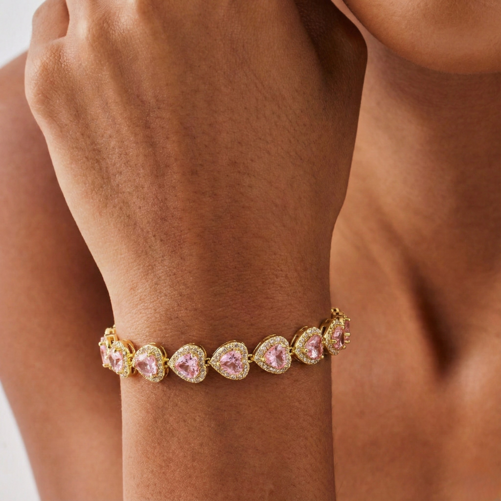 Heart Crystal Bracelet — AURA SUPPLY