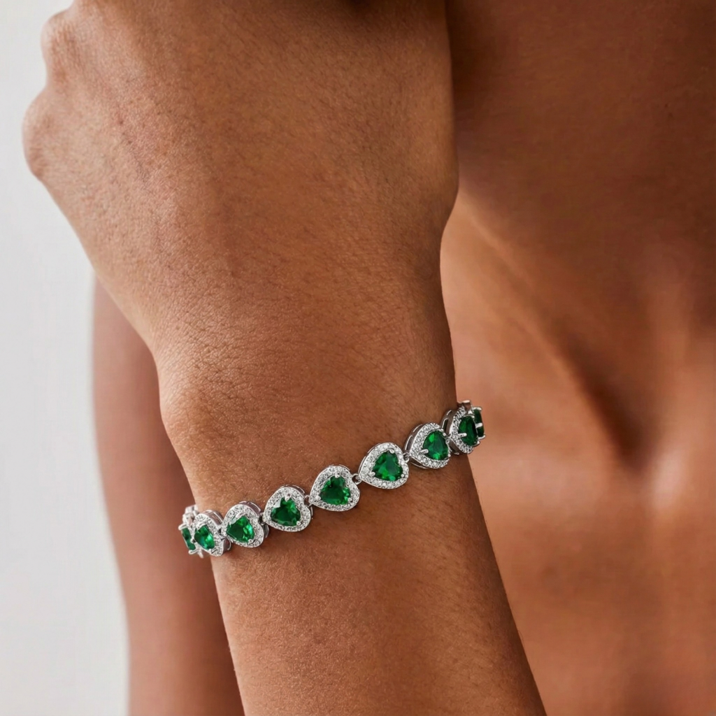 Heart Crystal Bracelet — AURA SUPPLY