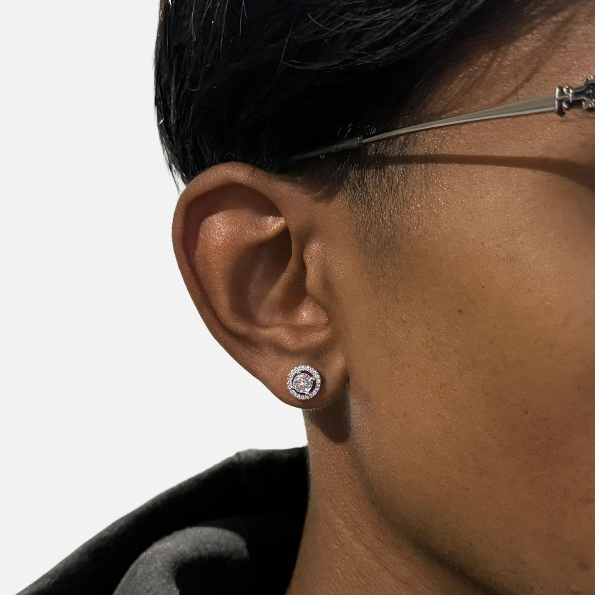 Iced Halo Earrings — AURA SUPPLY