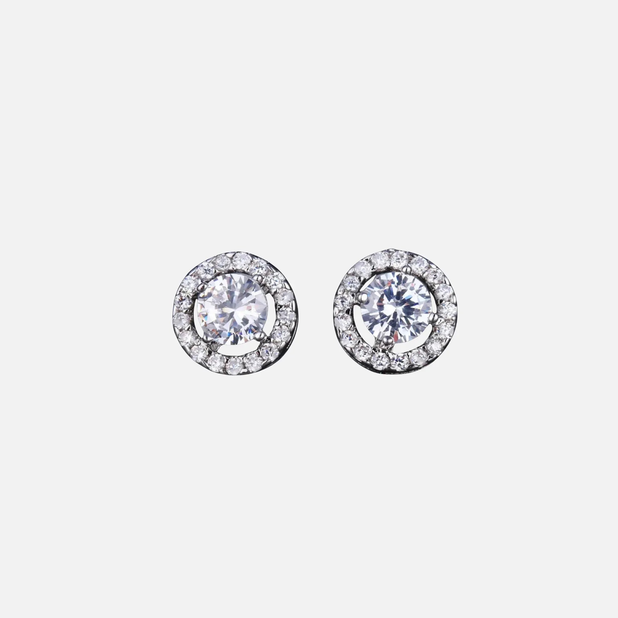 Iced Halo Earrings — AURA SUPPLY