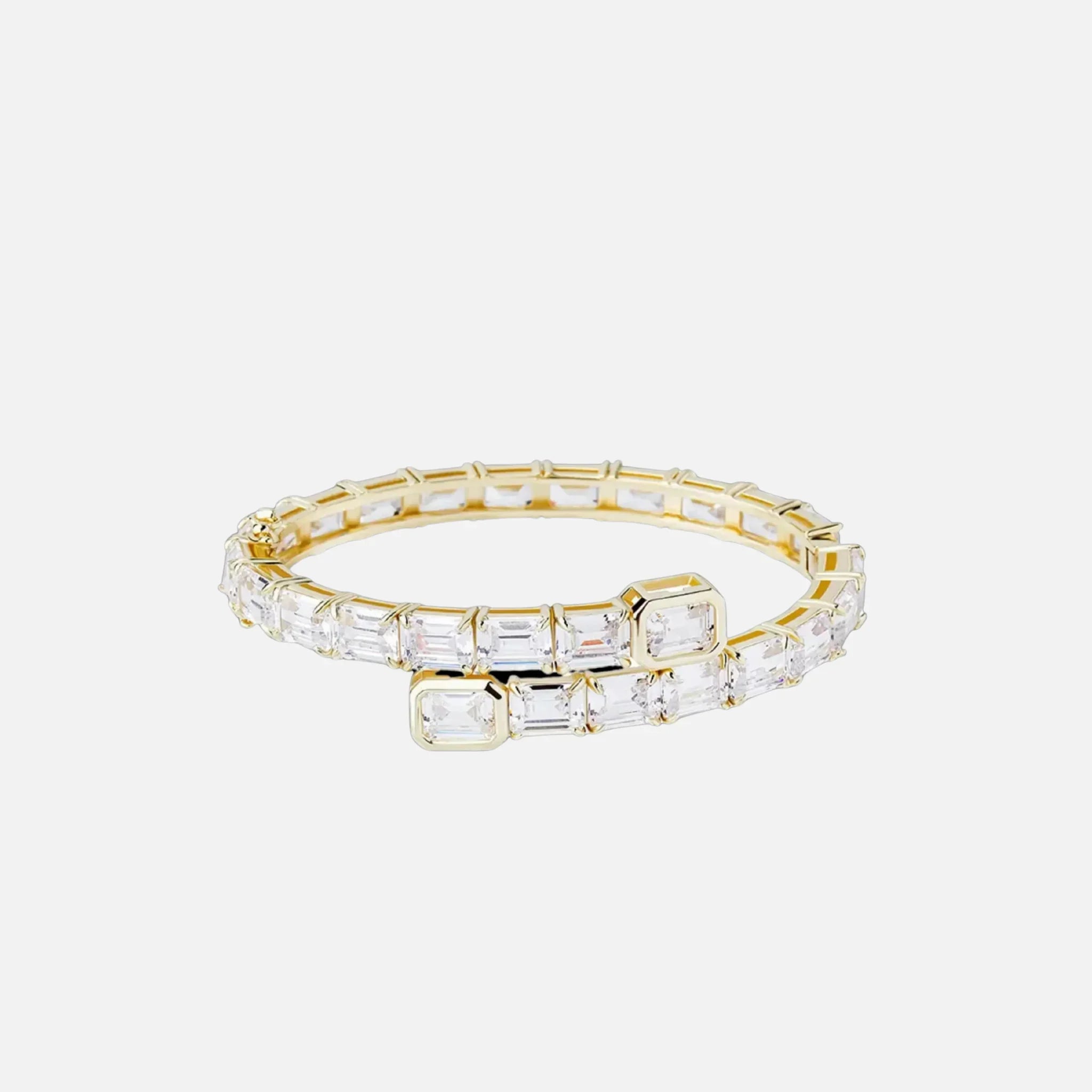 Emerald Cut Bangle — AURA SUPPLY