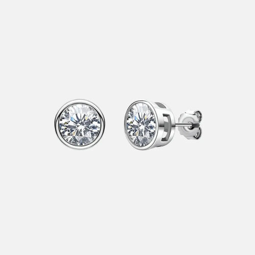 Moissanite Pavé Earrings