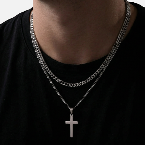 Cross X Cuban Chain