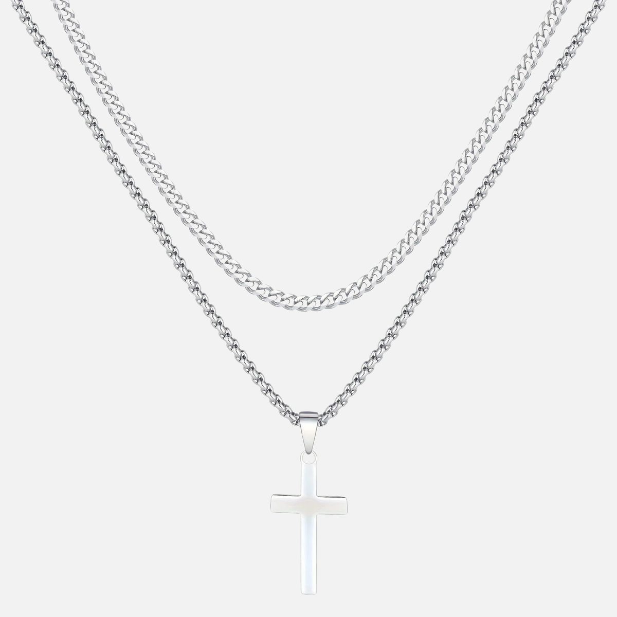 Cross X Cuban Chain — AURA SUPPLY
