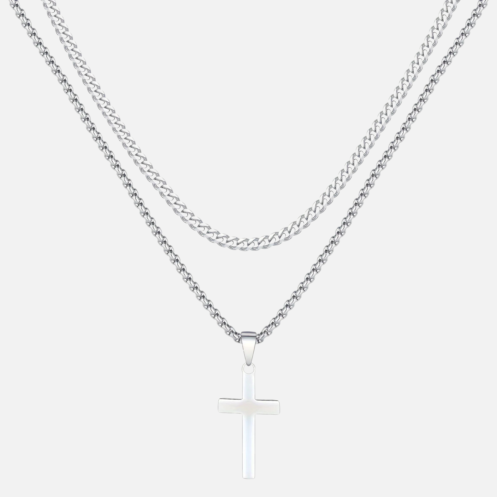 Cross X Cuban Chain — AURA SUPPLY