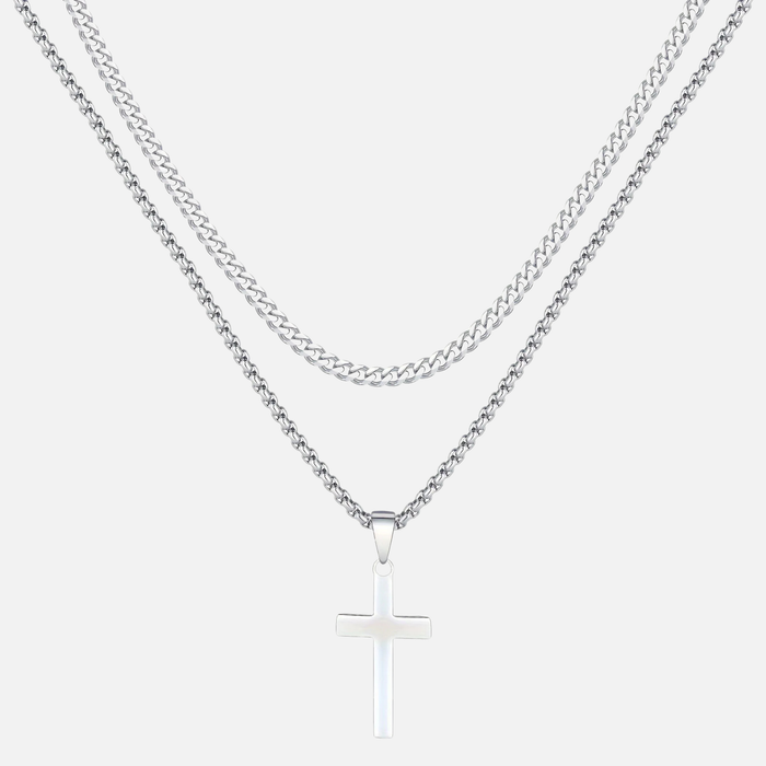 Cross X Cuban Chain