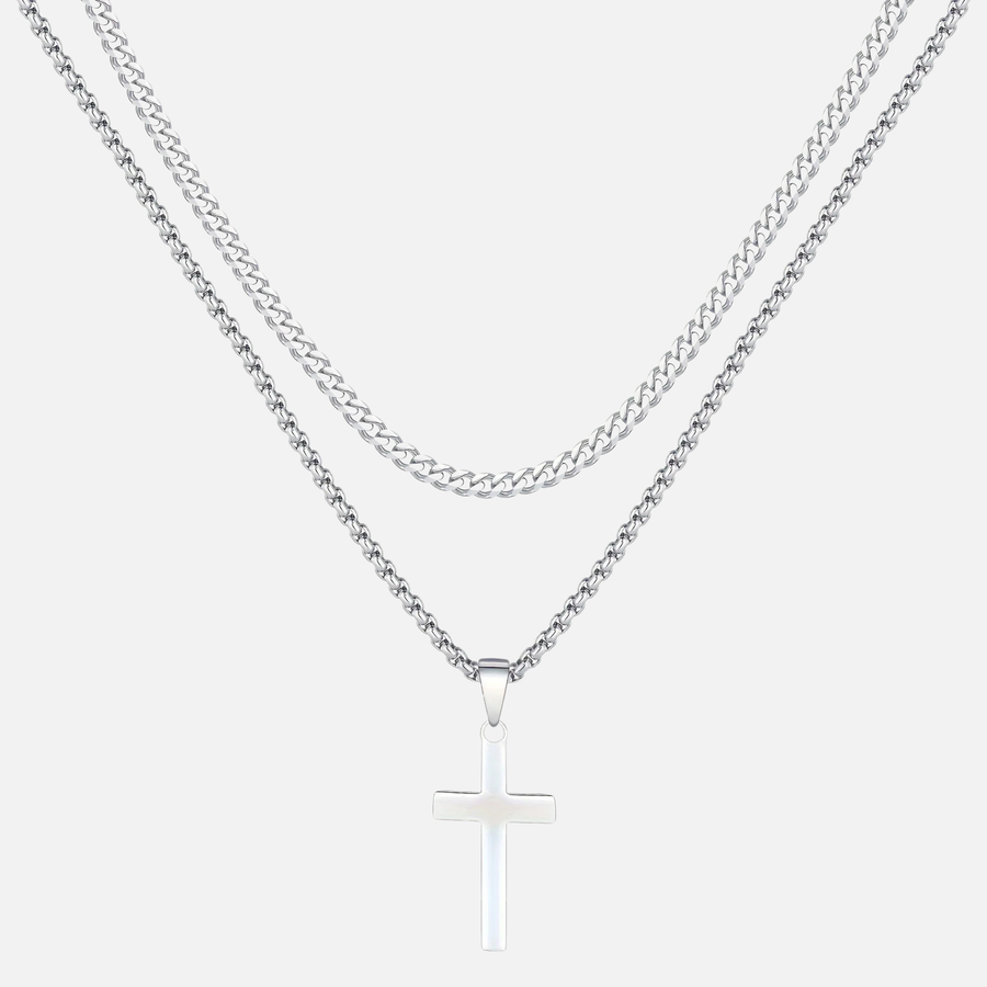 Cross X Cuban Chain