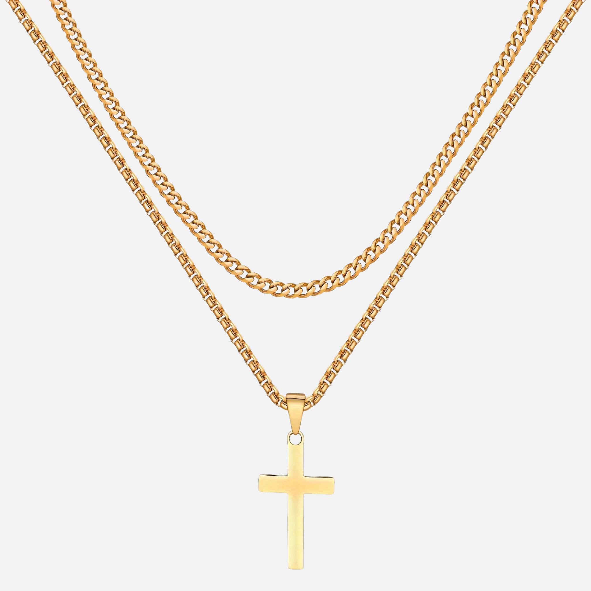 Cross X Cuban Chain — AURA SUPPLY