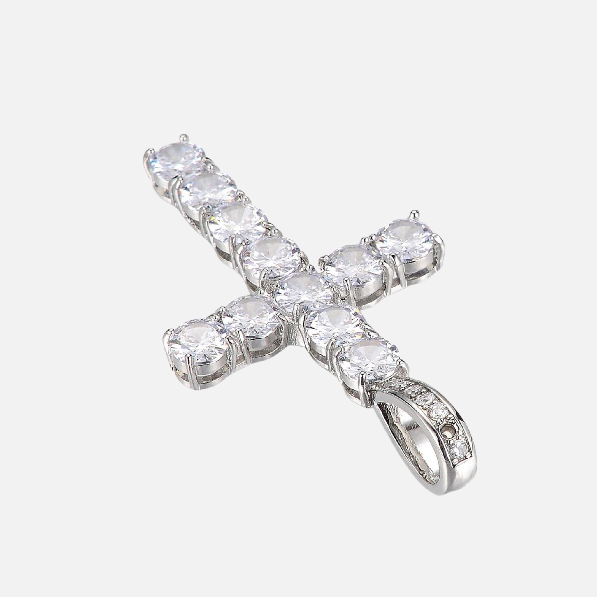 Iced Cross Pendant Chain — AURA SUPPLY