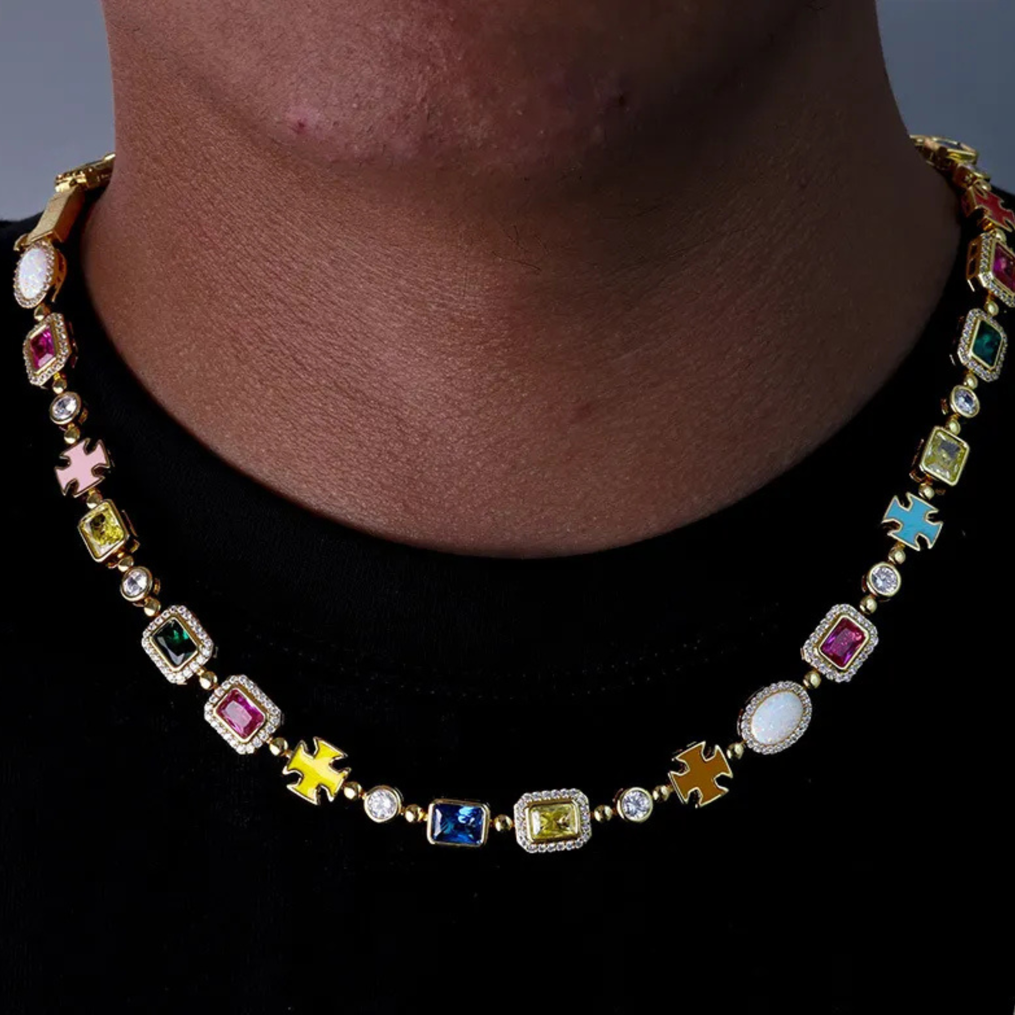 Mixed Gemstone Necklace — AURA SUPPLY