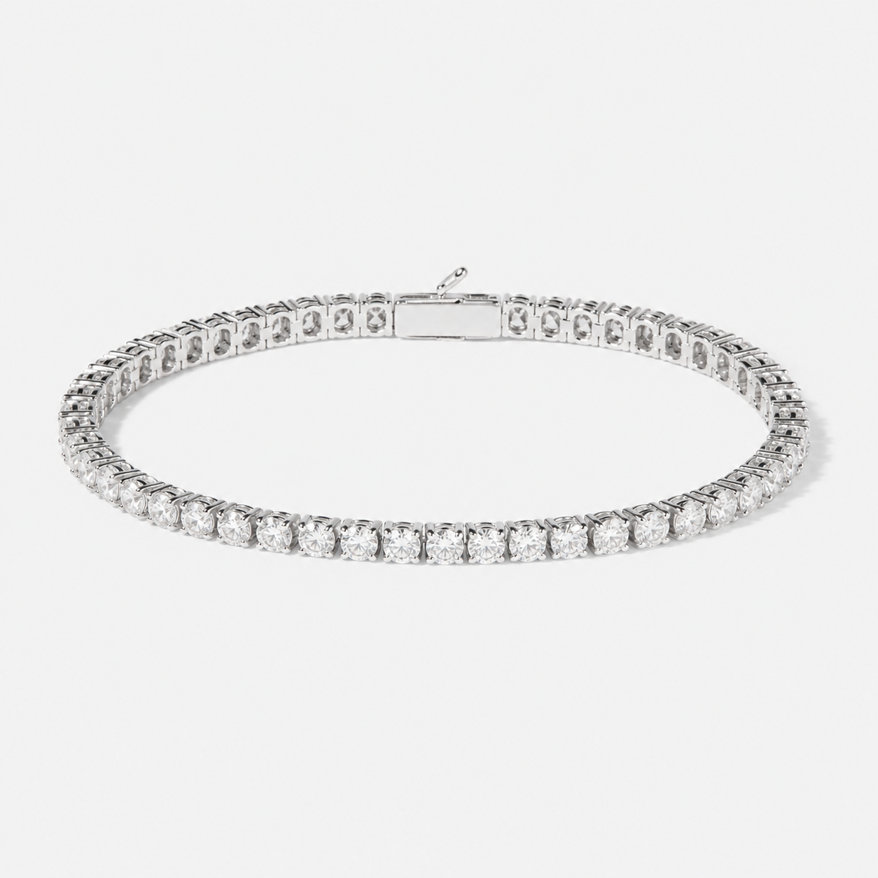 Moissanite 4MM Tennis Bracelet — AURA SUPPLY