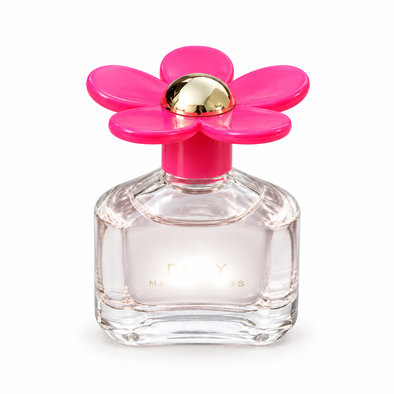A flower-capped miniature fragrance